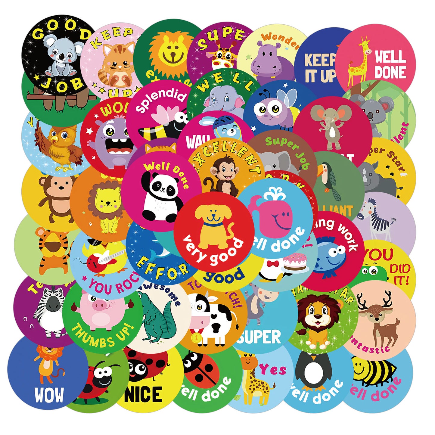 Motivatie Stickers - Complimenten - set 50 stuks - Laptop Stickers - Stickervellen