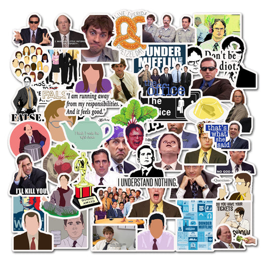 The Office Stickers - Michael Scott - set 50 stuks - Laptop Stickers - Stickervellen