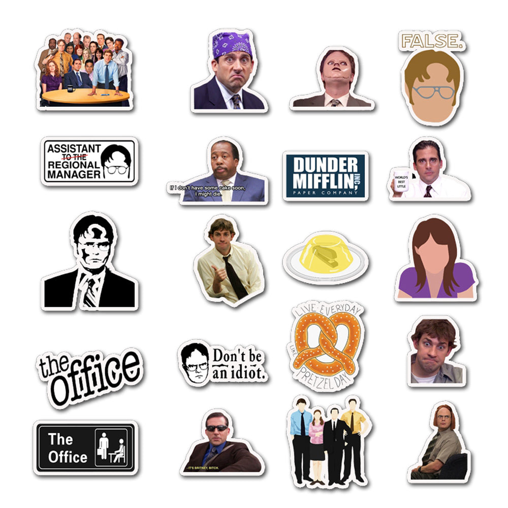 The Office Stickers - Michael Scott - set 50 stuks - Laptop Stickers - Stickervellen