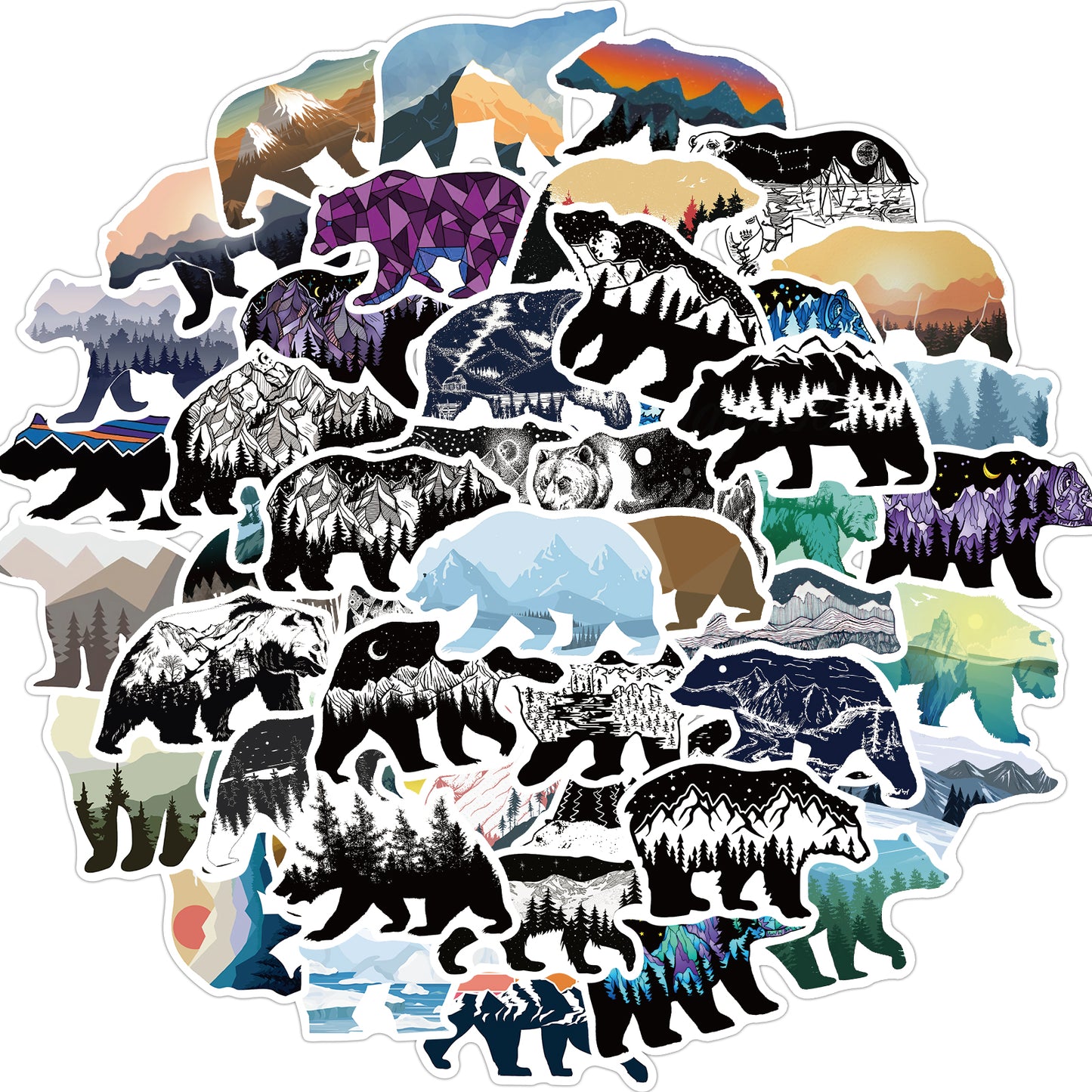 Dieren Stickers - Bekijk Hier Diverse Modellen - Sets 50 stickers