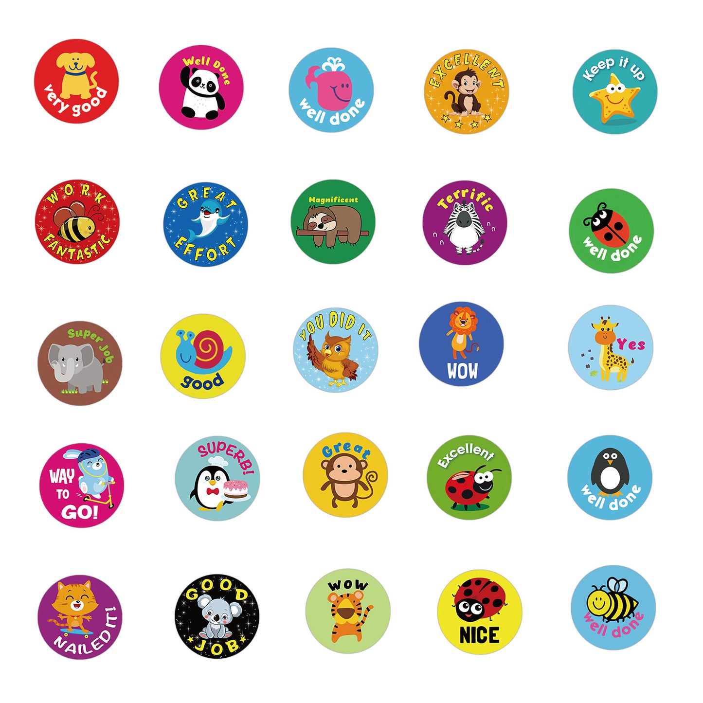 Motivatie Stickers - Complimenten - set 50 stuks - Laptop Stickers - Stickervellen