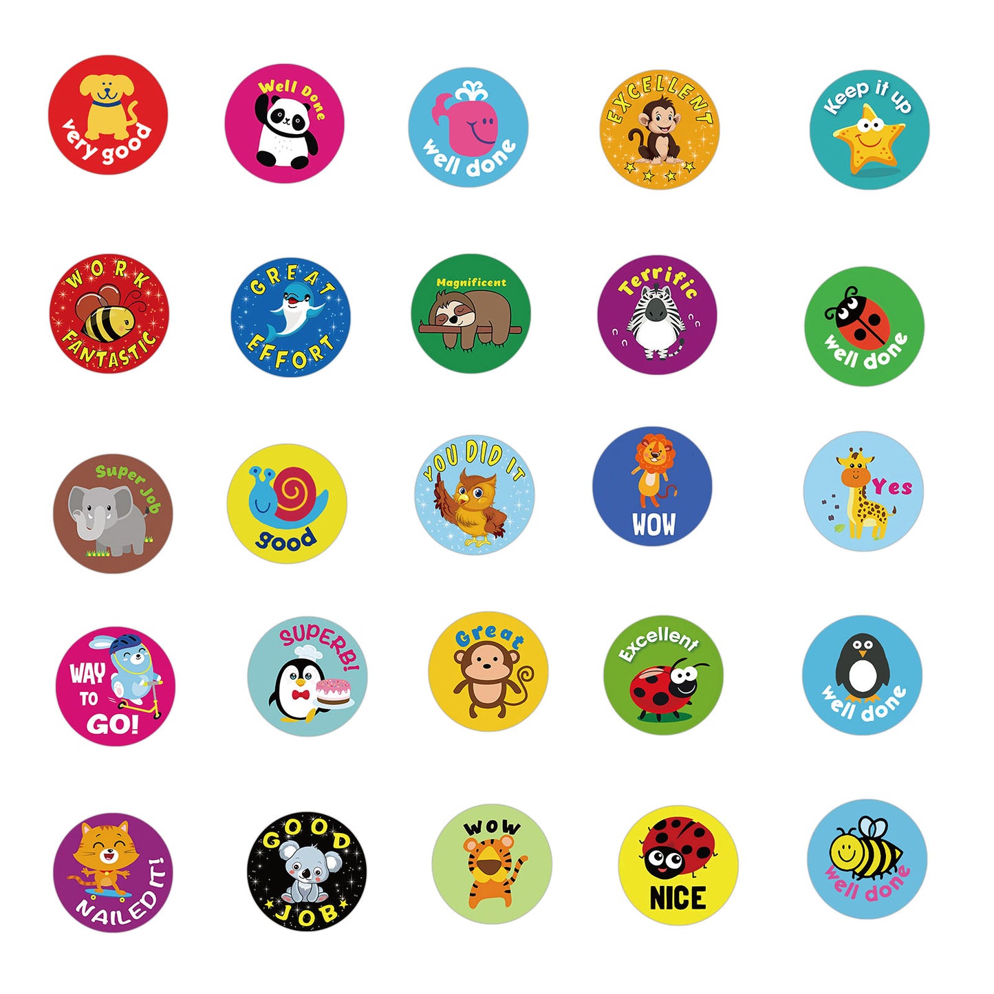 Motivatie Stickers - Complimenten - set 50 stuks - Laptop Stickers - Stickervellen