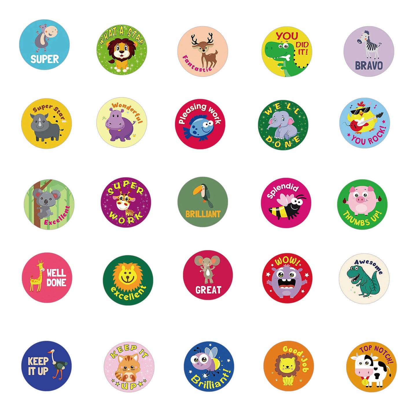 Motivatie Stickers - Complimenten - set 50 stuks - Laptop Stickers - Stickervellen