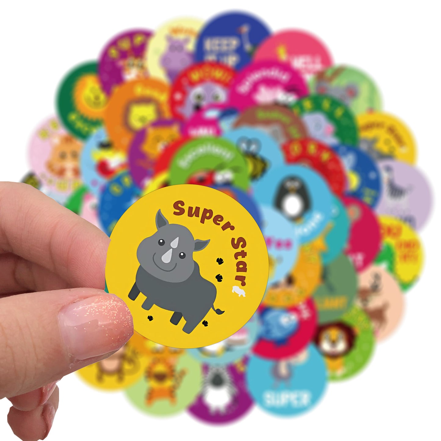 Motivatie Stickers - Complimenten - set 50 stuks - Laptop Stickers - Stickervellen
