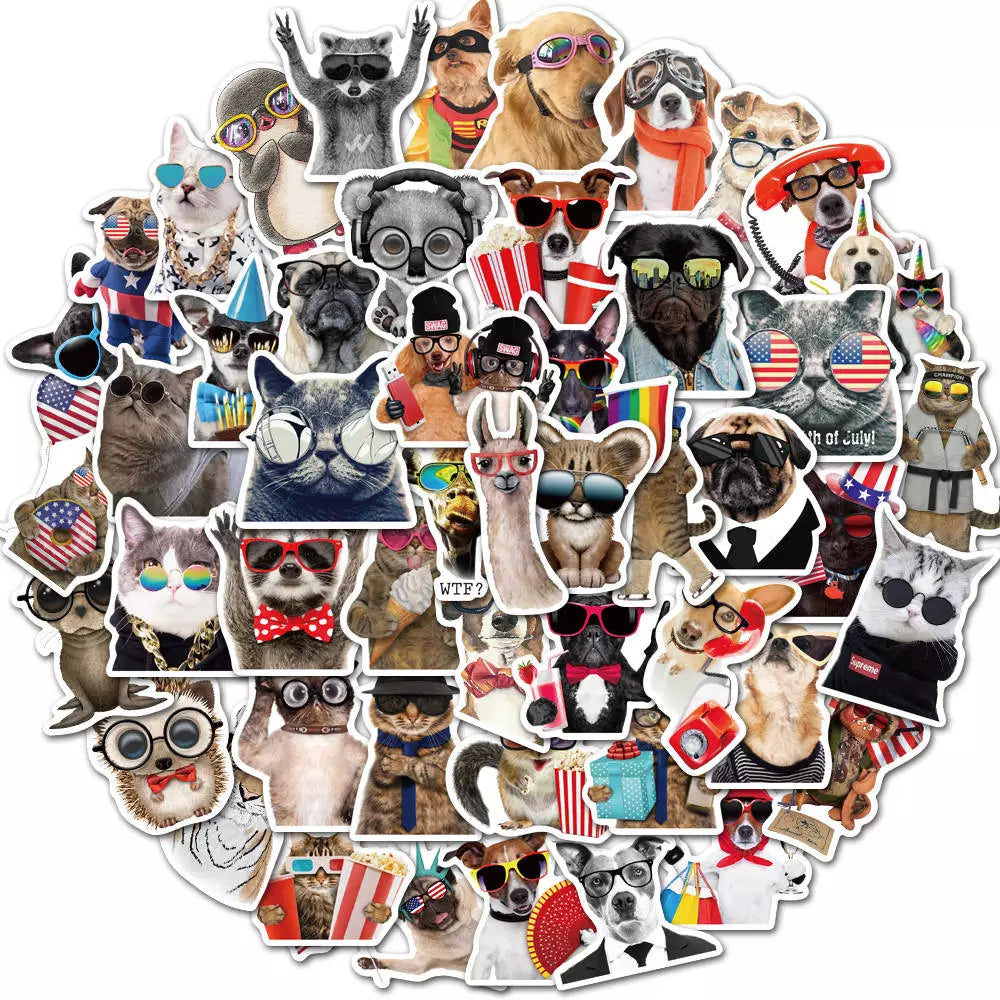 Dieren Stickers - Bekijk Hier Diverse Modellen - Sets 50 stickers