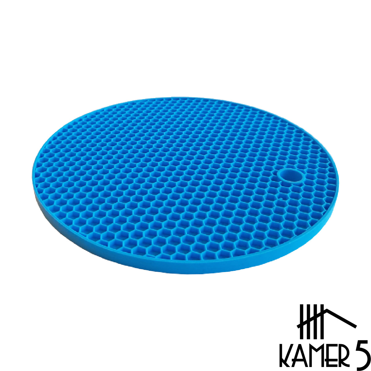 Pannen Onderzetter Blauw - Siliconen Honingraat Ø18 cm Anti Slip
