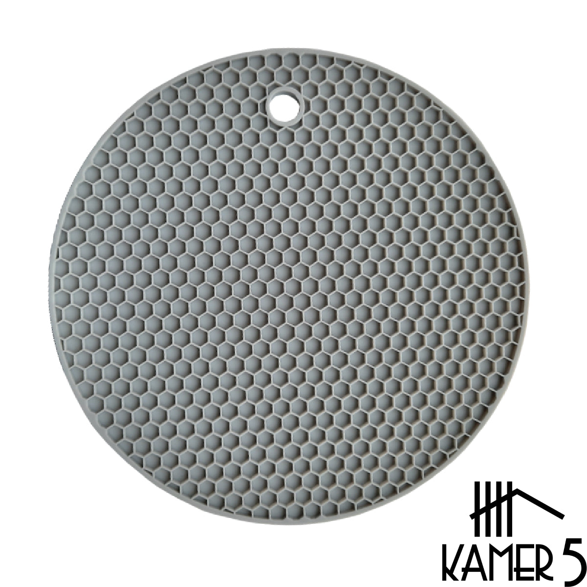 Pannen Onderzetter Grijs- Siliconen Honingraat Ø18 cm Anti Slip