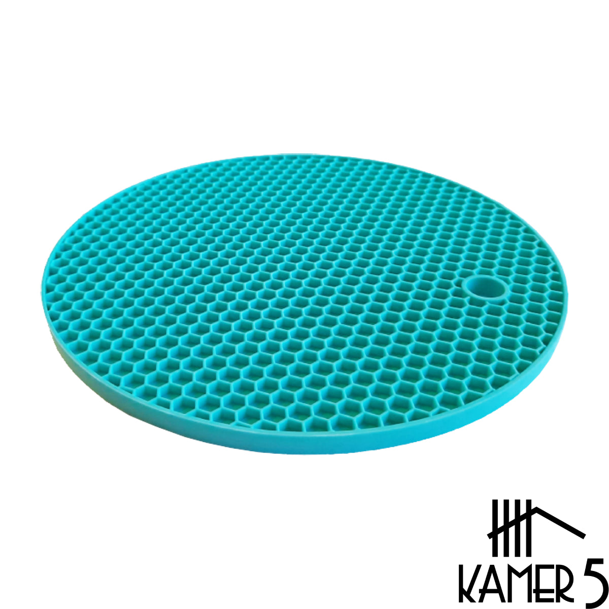 Pannen Onderzetter Turquoise - Siliconen Honingraat Ø18 cm Anti Slip