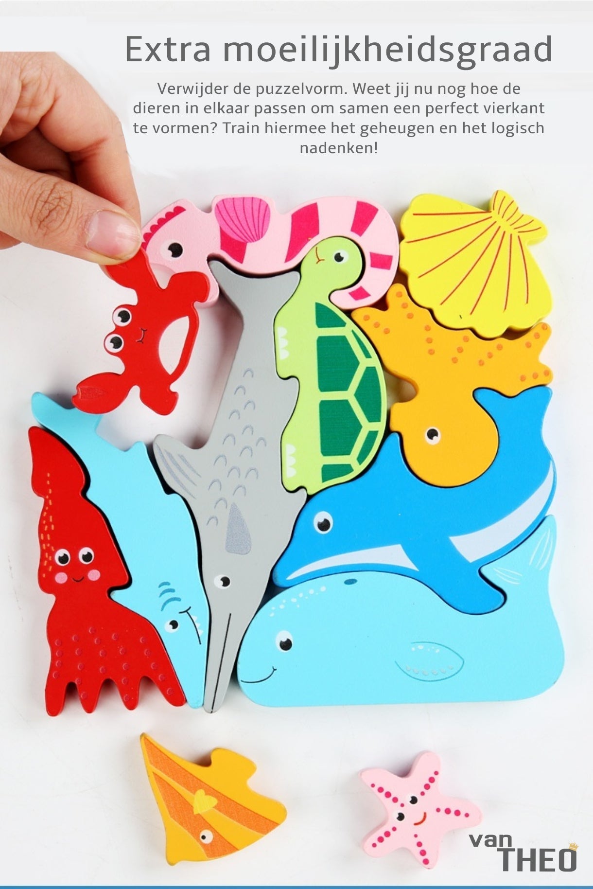 Houten Puzzel - Houten Speelgoed - 3D Puzzel - Kinderen - Voordeelset