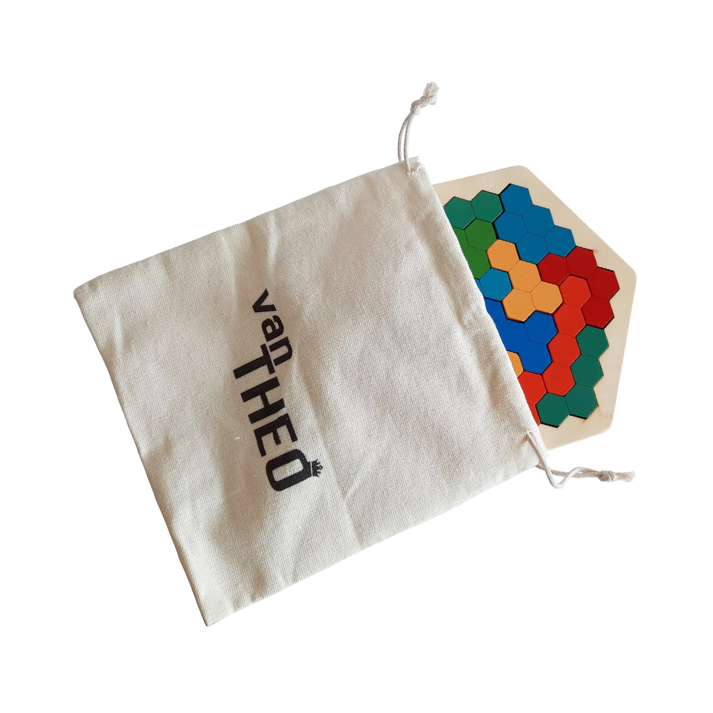 Kinderpuzzel Hexagon - Kleuren en Vormen - Kinderspeelgoed - Educatief Speelgoed - Vanaf 3 jaar