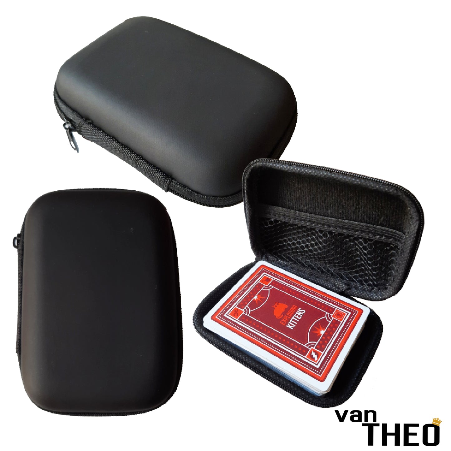 van Theo® Kaartspel Koffertje - Klein Opbergdoosje - Kaarten Opberg Box - Multifunctioneel