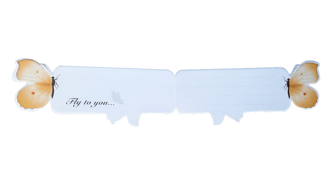 van Theo® Boekenlegger Vlinder & Bloem – Bladwijzer - Bookmark – Kaartje - Kleine Cadeautjes